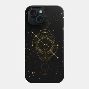 Cosmic Taurus Gold Texture Phone Case