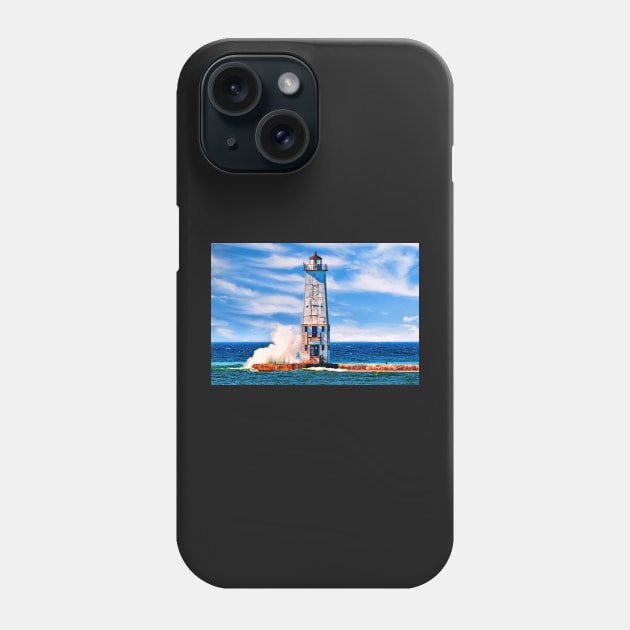 Frankfort “North Breakwater Lighthouse” Phone Case by Colette22