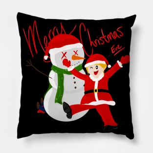 Merry Christmas ... Eve, Snowman Pillow