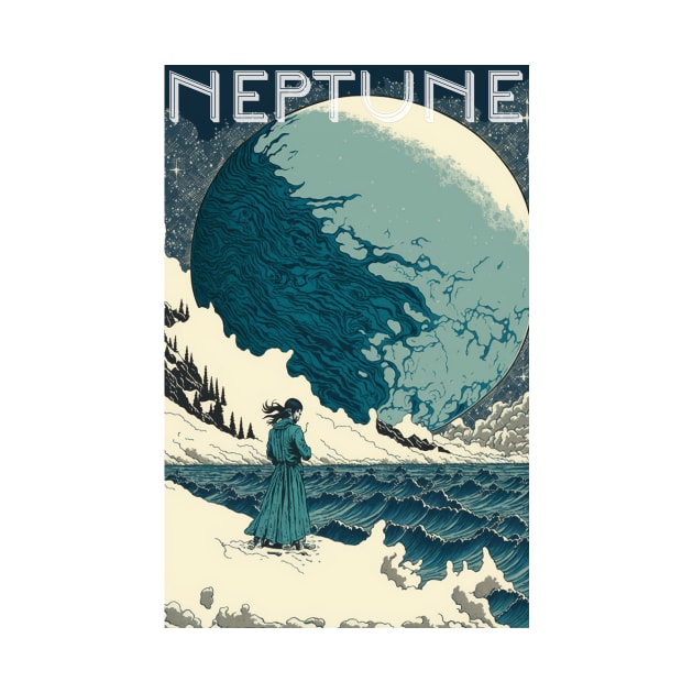 Neptune Travel Poster Vintage by JigglePeek