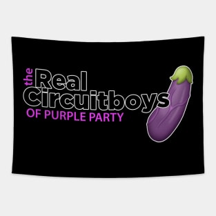 Real Circuitboys of Purple Party v2 Tapestry