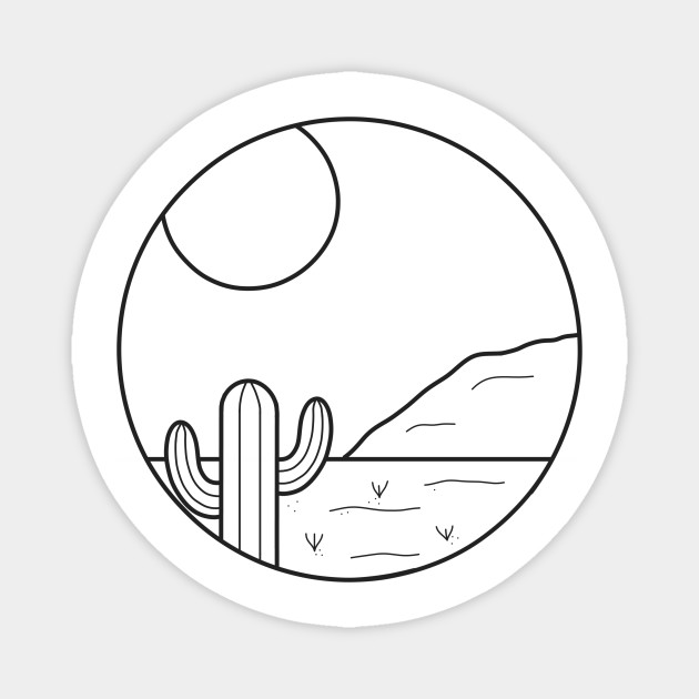 Simple Desert Desert Magnet Teepublic