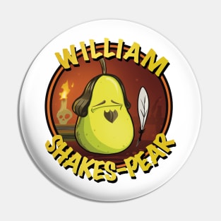 William Shakespear, but as a Pear Pin