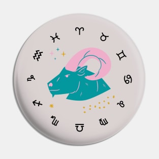 Capricorn Signs Are Bad Ass Pin