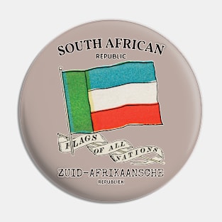 Antique South African Republic Country Flag Pin