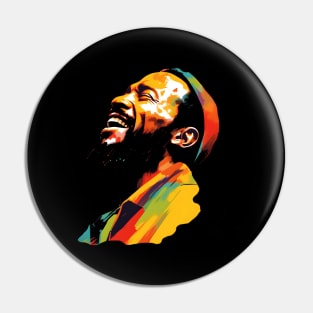 Marvin Gaye Pop Art Pin