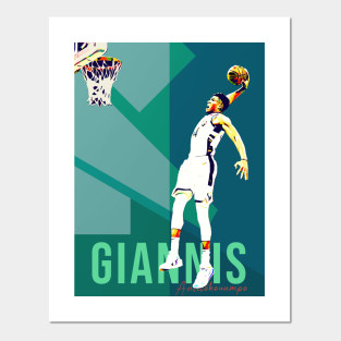 Giannis Antetokounmpo Poster Und Kunst Teepublic De