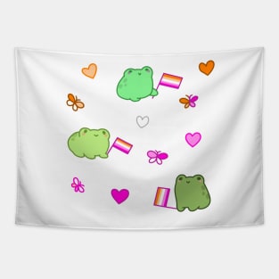 Rotund Lesbian Frogs Tapestry