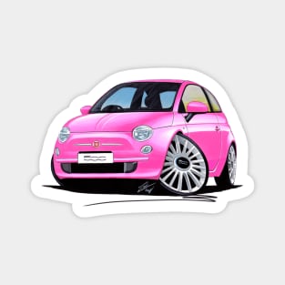 Fiat 500 Pink Magnet