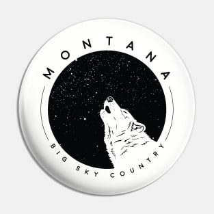 Montana Wolf Pin