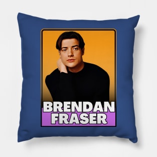 Brendan fraser ( 90s retro style) Pillow