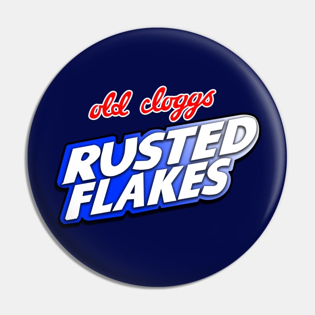 Off Brand Cereal - Rusted Flakes Pin by scoffin