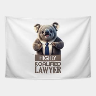 Just a Highly Koalified Lawyer Koala 3 Tapestry