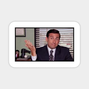 Michael Scott shrug Magnet