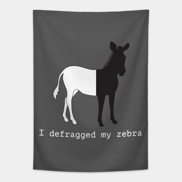 Defragged Zebra Tapestry by katelein