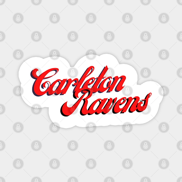 Carleton Ravens Magnet by stickersbyjori