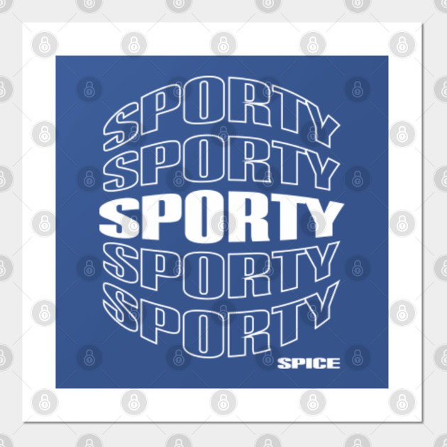 Sporty Spice Spice Girls Poster E Stampa Artistica Teepublic It