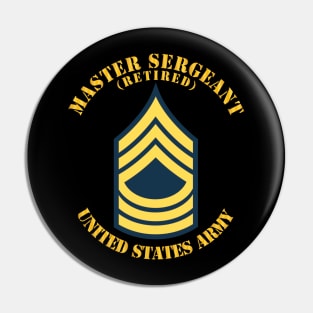 MSG - Master Sergeant  - Blue - Retired Pin