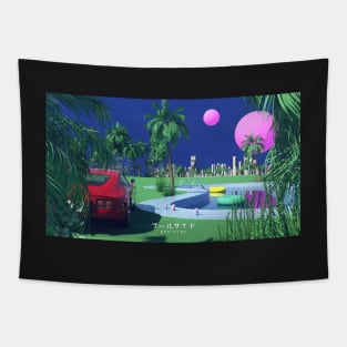 Poolside Pop Art Tapestry