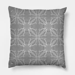 Gray Farmhouse Watercolor Vintage Wallpaper Pillow