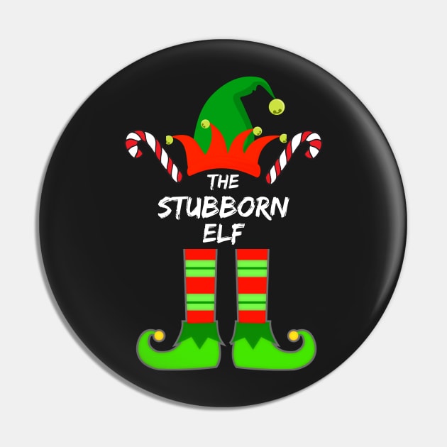 Stubborn Elf Matching Family Group Christmas Party Pajama - Gift For Boys, Girls, Dad, Mom, Friend, Christmas Pajama Lovers - Christmas Pajama Lover Funny Pin by Famgift