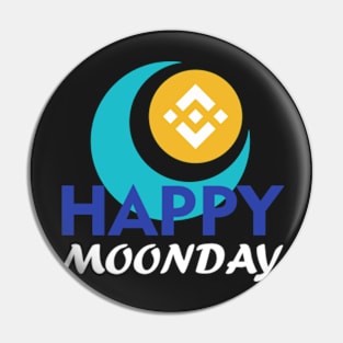 Happy Moonday Binance Coin Pin