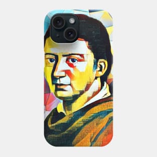 Friedrich Schlegel Abstract Portrait | Friedrich Schlegel 2 Phone Case