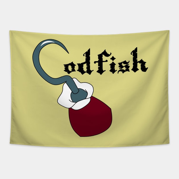 Captain Codfish Tapestry by DaughertyDesigns