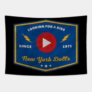 New York Dolls // Play Button Tapestry