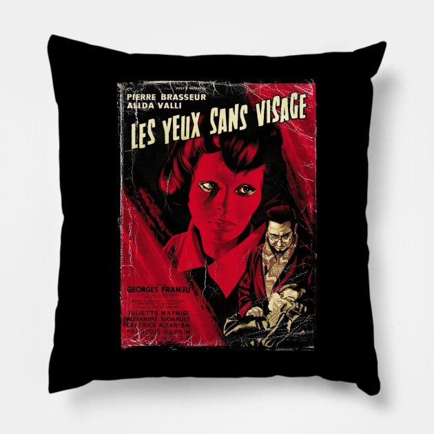 Eyes Without A Face Design Pillow by HellwoodOutfitters