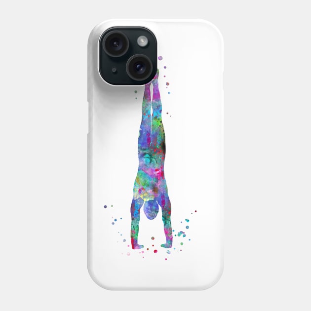 Handstand Phone Case by RosaliArt