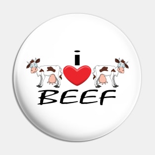 I Heart Beef Pin