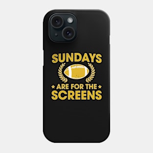 Funny Sundays are for the Screens Fantasy Football Phone Case