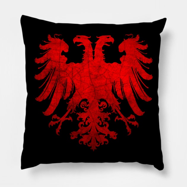 Holy Roman Empire Eagle Red Pillow by GAz