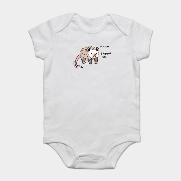 mom i frew up :( - Opossum - Onesie | TeePublic