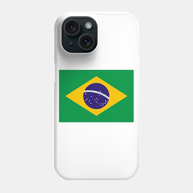 Flag of Brazil (Brasil) Phone Case by COUNTRY FLAGS