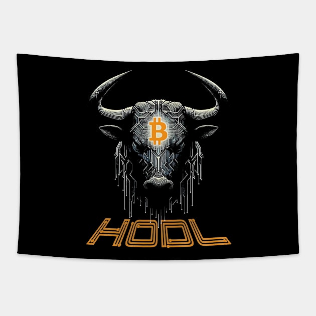 Bitcoin Bull Run: HODL Tapestry by MetalByte