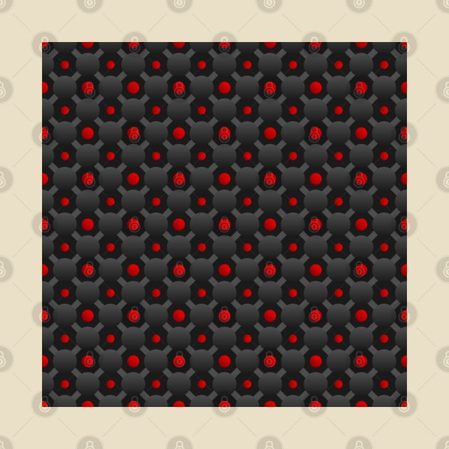 Red Atomic Bomb Pattern by crackerflake