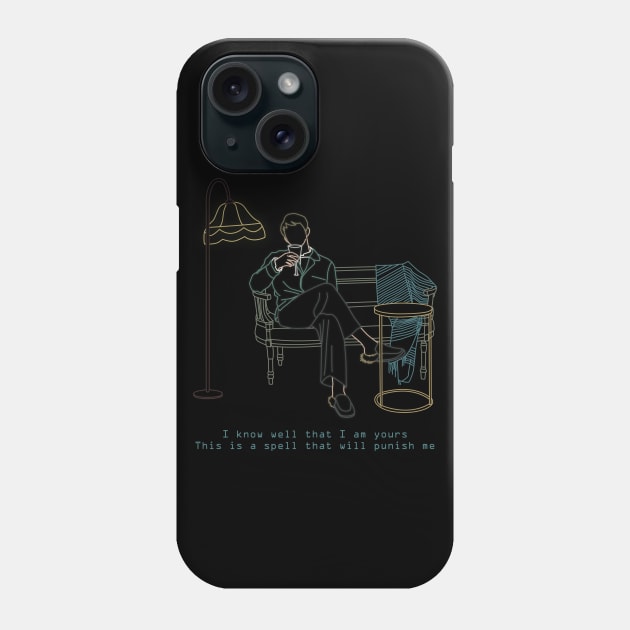 BTS RM BLOOD SWEAT AND TEARS LINE ART Phone Case by moritajung