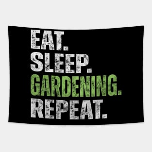 Eat Sleep Gardening Repeat Tapestry