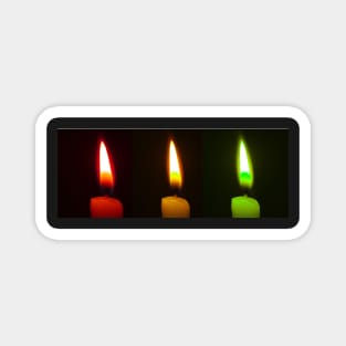 3 candles Magnet