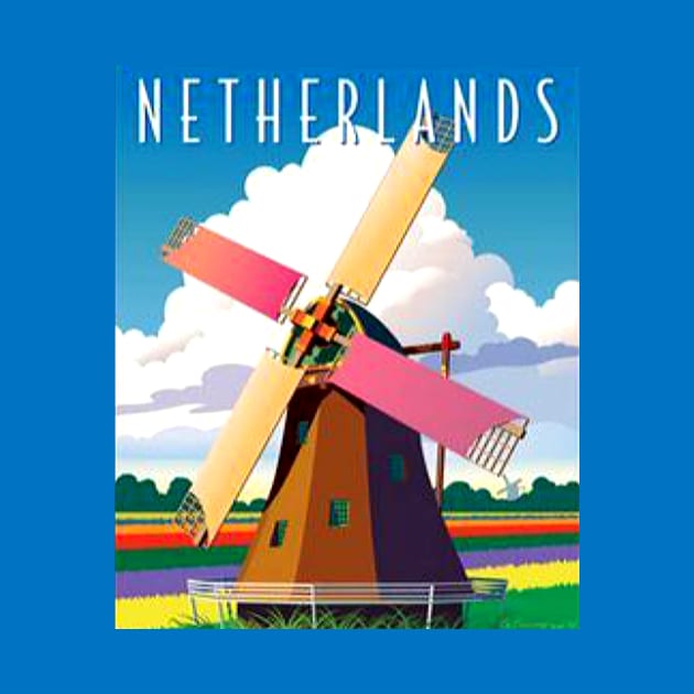 Vintage Travel Artwork - Netherlands by Starbase79