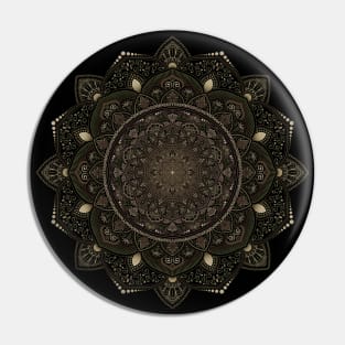 Earthtone Mandala Pin