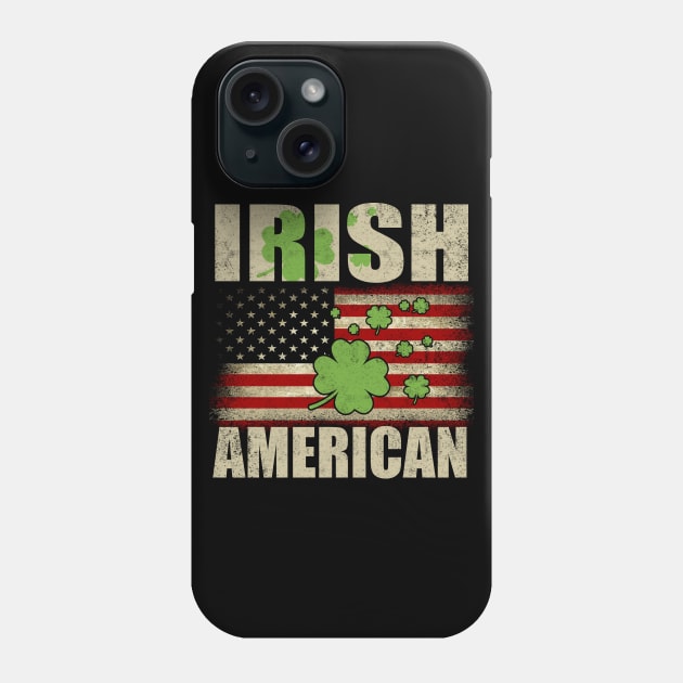 St. Patrick's Day IRISH AMERICAN FLAG Phone Case by Otis Patrick