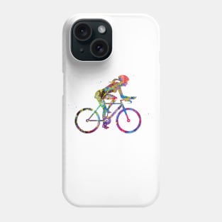 Female cyclist Phone Case