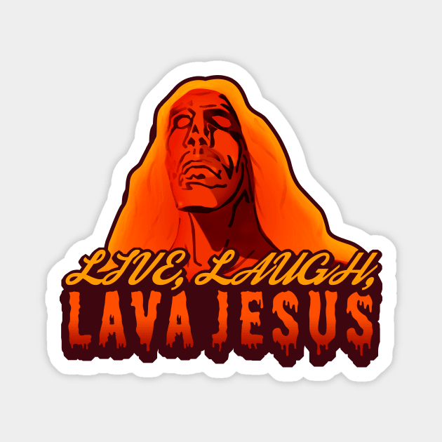 Lava Jesus Magnet by NerdSloth