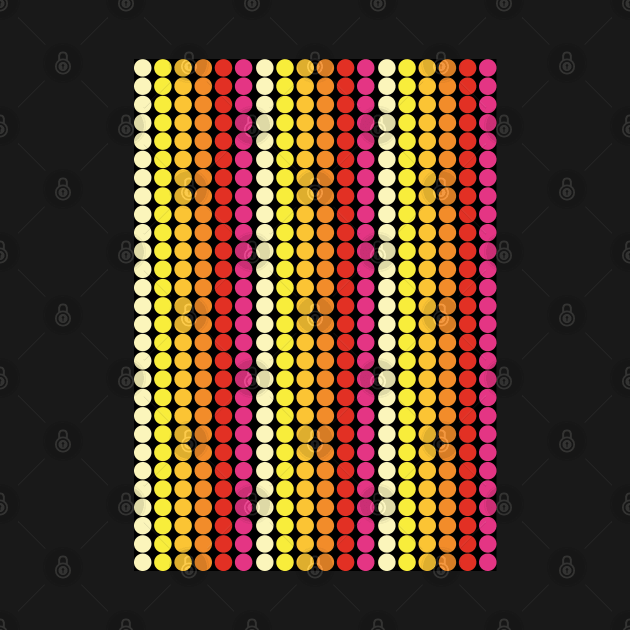 Dots color yellow, orange, red, pink by NYWA-ART-PROJECT