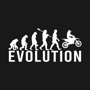 Evolution Dirt Bike Motorcross Helmet Motorbike birthday funny gift T-Shirt