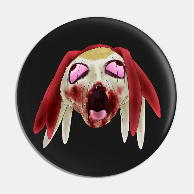 Meow Zombie Pin by ChePanArt