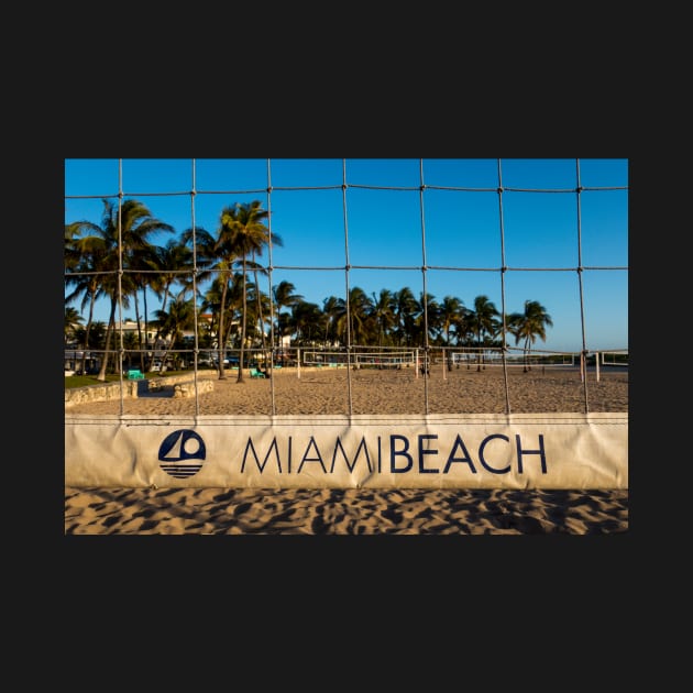 Miami Beach Volleyball Net Lummus Park by WayneOxfordPh